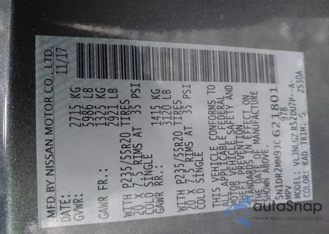 2018 Nissan Pathfinder Sl from USA, damaged, VIN 5N1DR2MM9JC621801